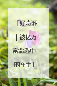 好奇湃｜被亿万富翁选中的车手
