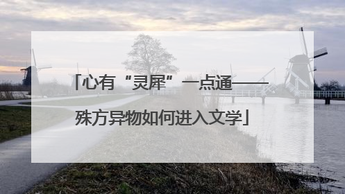 心有“灵犀”一点通——殊方异物如何进入文学