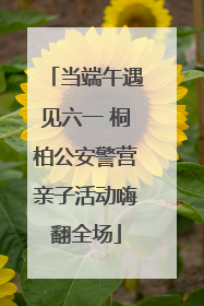 当端午遇见六一 桐柏公安警营亲子活动嗨翻全场