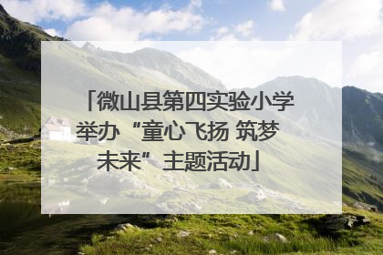 微山县第四实验小学举办“童心飞扬 筑梦未来”主题活动