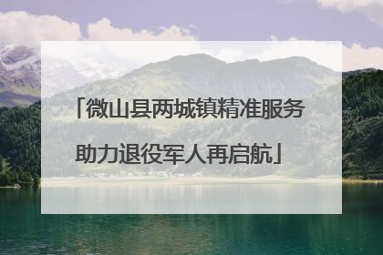 微山县两城镇精准服务助力退役军人再启航