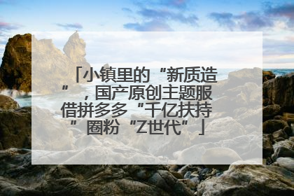 小镇里的“新质造”，国产原创主题服借拼多多“千亿扶持”圈粉“Z世代”