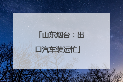 山东烟台：出口汽车装运忙
