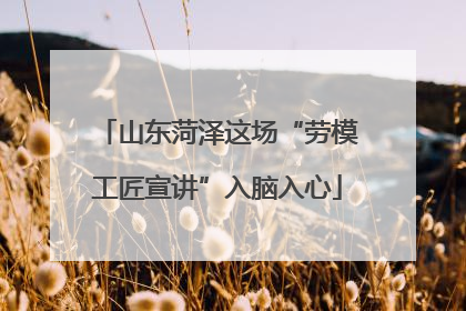 山东菏泽这场“劳模工匠宣讲”入脑入心