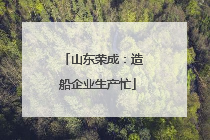 山东荣成：造船企业生产忙