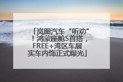 岚图汽车“听劝”！鸿蒙座舱5首搭，FREE+湾区车展实车内饰正式曝光
