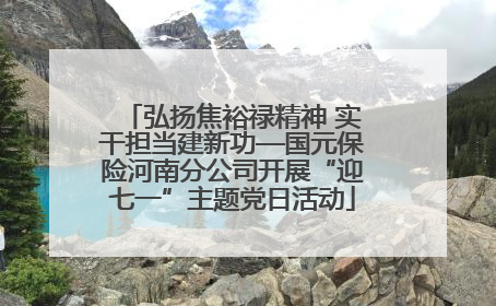 弘扬焦裕禄精神 实干担当建新功—国元保险河南分公司开展“迎七一”主题党日活动