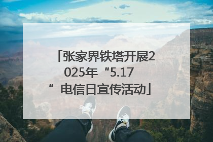 张家界铁塔开展2025年“5.17”电信日宣传活动