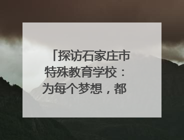 探访石家庄市特殊教育学校：为每个梦想，都插上“翅膀”