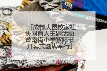 成都大邑校家社协同育人主题活动暨南街小学紫藤节开幕式圆满举行