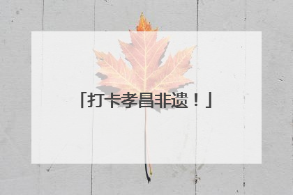 打卡孝昌非遗！
