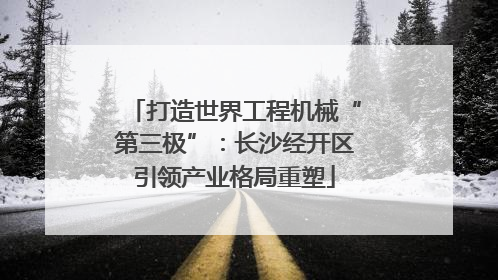 打造世界工程机械“第三极”：长沙经开区引领产业格局重塑