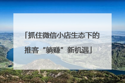 抓住微信小店生态下的推客“躺赚”新机遇