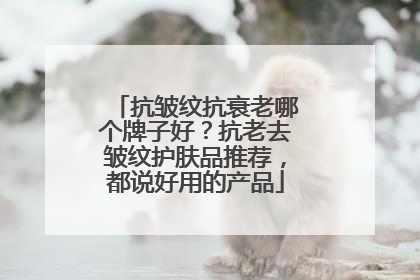 抗皱纹抗衰老哪个牌子好？抗老去皱纹护肤品推荐，都说好用的产品