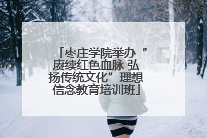 枣庄学院举办“赓续红色血脉 弘扬传统文化”理想信念教育培训班