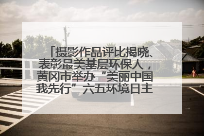 摄影作品评比揭晓、表彰最美基层环保人，黄冈市举办“美丽中国我先行”六五环境日主题宣传活动