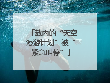 敖丙的“天空漫游计划”被“紧急叫停”