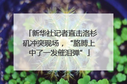 新华社记者直击洛杉矶冲突现场，“胳膊上中了一发催泪弹”