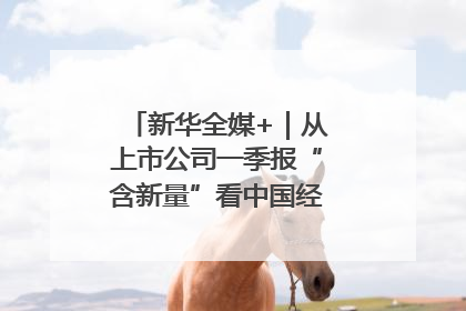 新华全媒+｜从上市公司一季报“含新量”看中国经济发展向“新”