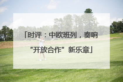 时评：中欧班列，奏响“开放合作”新乐章