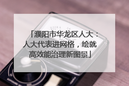 濮阳市华龙区人大：人大代表进网格，绘就高效能治理新图景