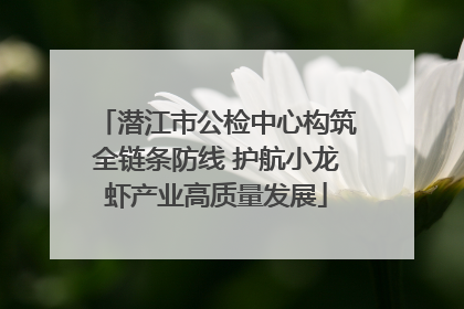 潜江市公检中心构筑全链条防线 护航小龙虾产业高质量发展