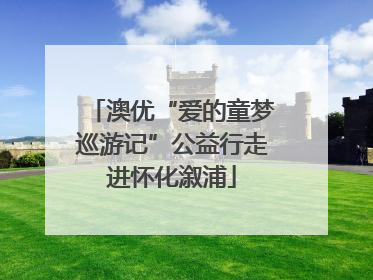 澳优“爱的童梦巡游记”公益行走进怀化溆浦