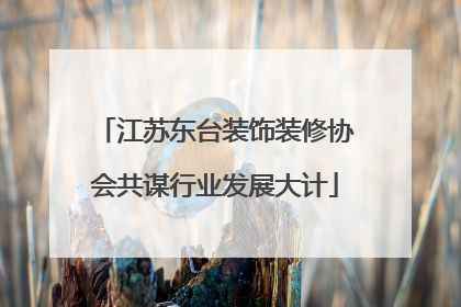 江苏东台装饰装修协会共谋行业发展大计