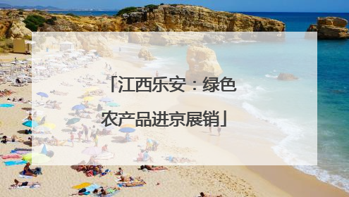 江西乐安：绿色农产品进京展销