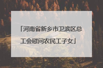 河南省新乡市卫滨区总工会慰问农民工子女