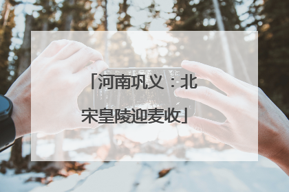 河南巩义：北宋皇陵迎麦收