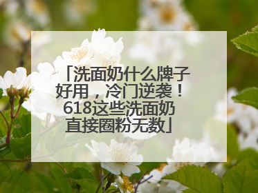 洗面奶什么牌子好用，冷门逆袭！618这些洗面奶直接圈粉无数