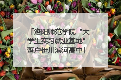 洛阳师范学院“大学生实习就业基地”落户伊川滨河高中