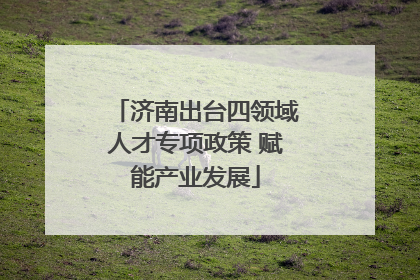 济南出台四领域人才专项政策 赋能产业发展