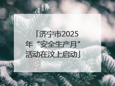 济宁市2025年“安全生产月”活动在汶上启动