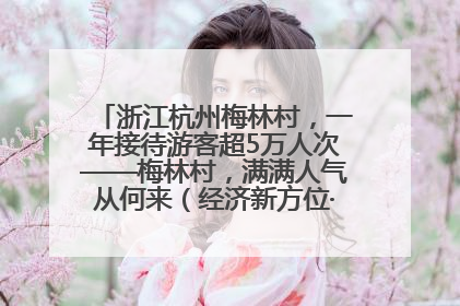 浙江杭州梅林村，一年接待游客超5万人次——梅林村，满满人气从何来（经济新方位·农村消费观察）