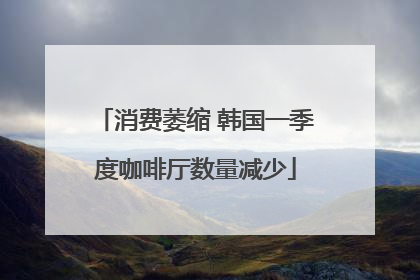 消费萎缩 韩国一季度咖啡厅数量减少