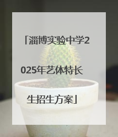 淄博实验中学2025年艺体特长生招生方案