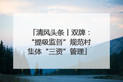 清风头条丨双牌：“提级监督”规范村集体“三资”管理