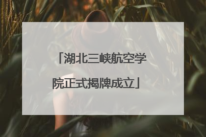 湖北三峡航空学院正式揭牌成立