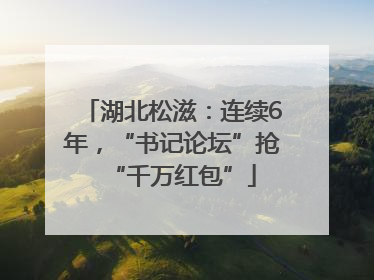 湖北松滋：连续6年，“书记论坛”抢“千万红包”