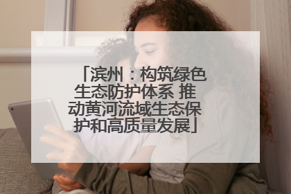 滨州：构筑绿色生态防护体系 推动黄河流域生态保护和高质量发展