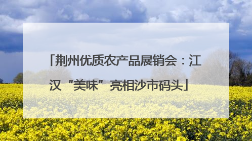 荆州优质农产品展销会：江汉“美味”亮相沙市码头