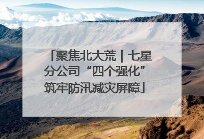 聚焦北大荒｜七星分公司“四个强化”筑牢防汛减灾屏障