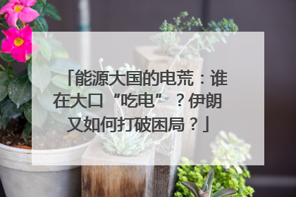 能源大国的电荒：谁在大口“吃电”？伊朗又如何打破困局？