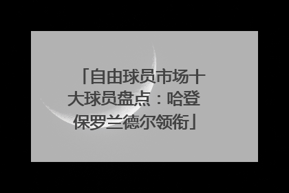 自由球员市场十大球员盘点：哈登保罗兰德尔领衔