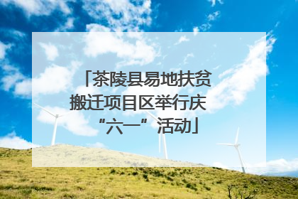 茶陵县易地扶贫搬迁项目区举行庆“六一”活动