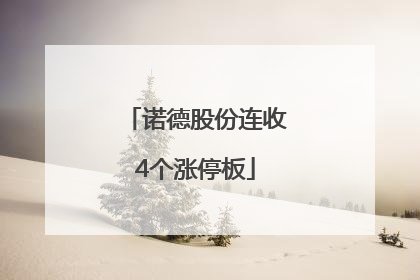 诺德股份连收4个涨停板