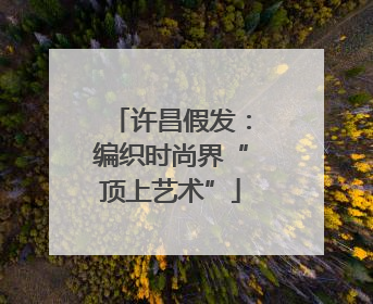 许昌假发：编织时尚界“顶上艺术”