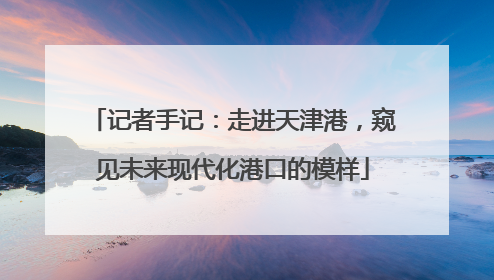 记者手记：走进天津港，窥见未来现代化港口的模样